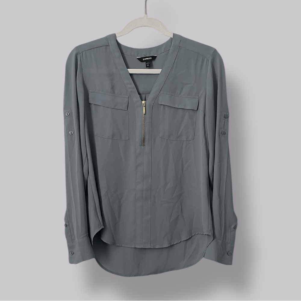 Express Slate Blouse